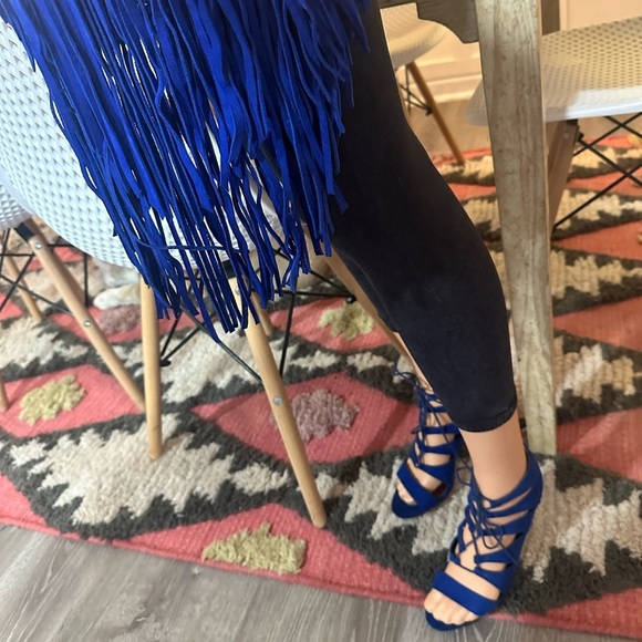 Blue Suede HOT Madden Girl Stilettos Sz 7.5 - Picture 11 of 13